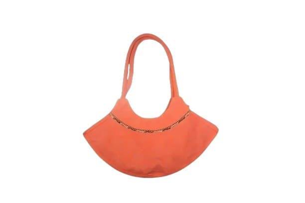 Orange Cotton Shoulder Bag – Plain