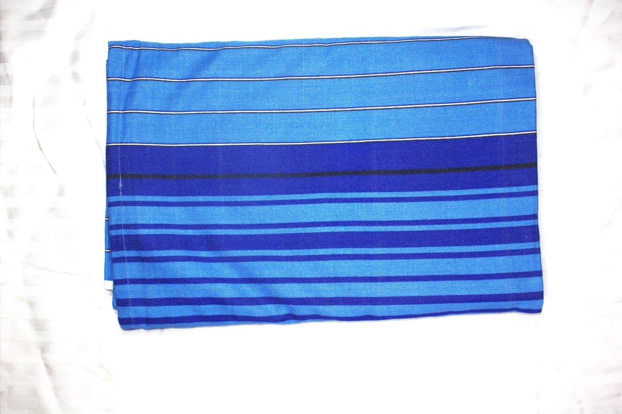 Blue Striped Cotton Lungi
